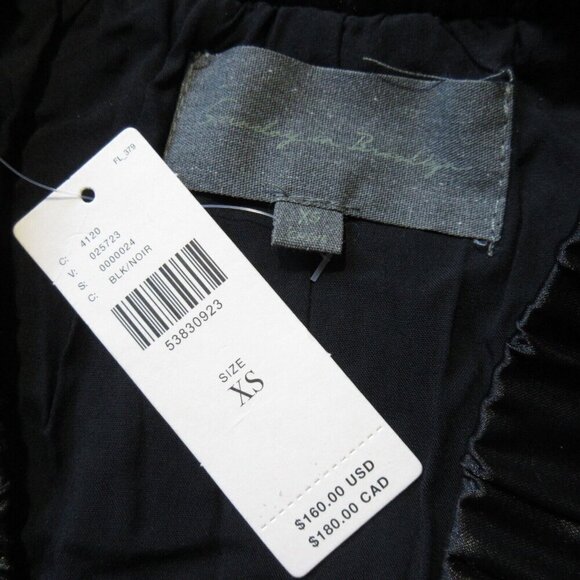 NWT Anthropologie Sunday in Brooklyn Chantal in Black Feathered Maxi Skirt XS - Picture 3 of 3